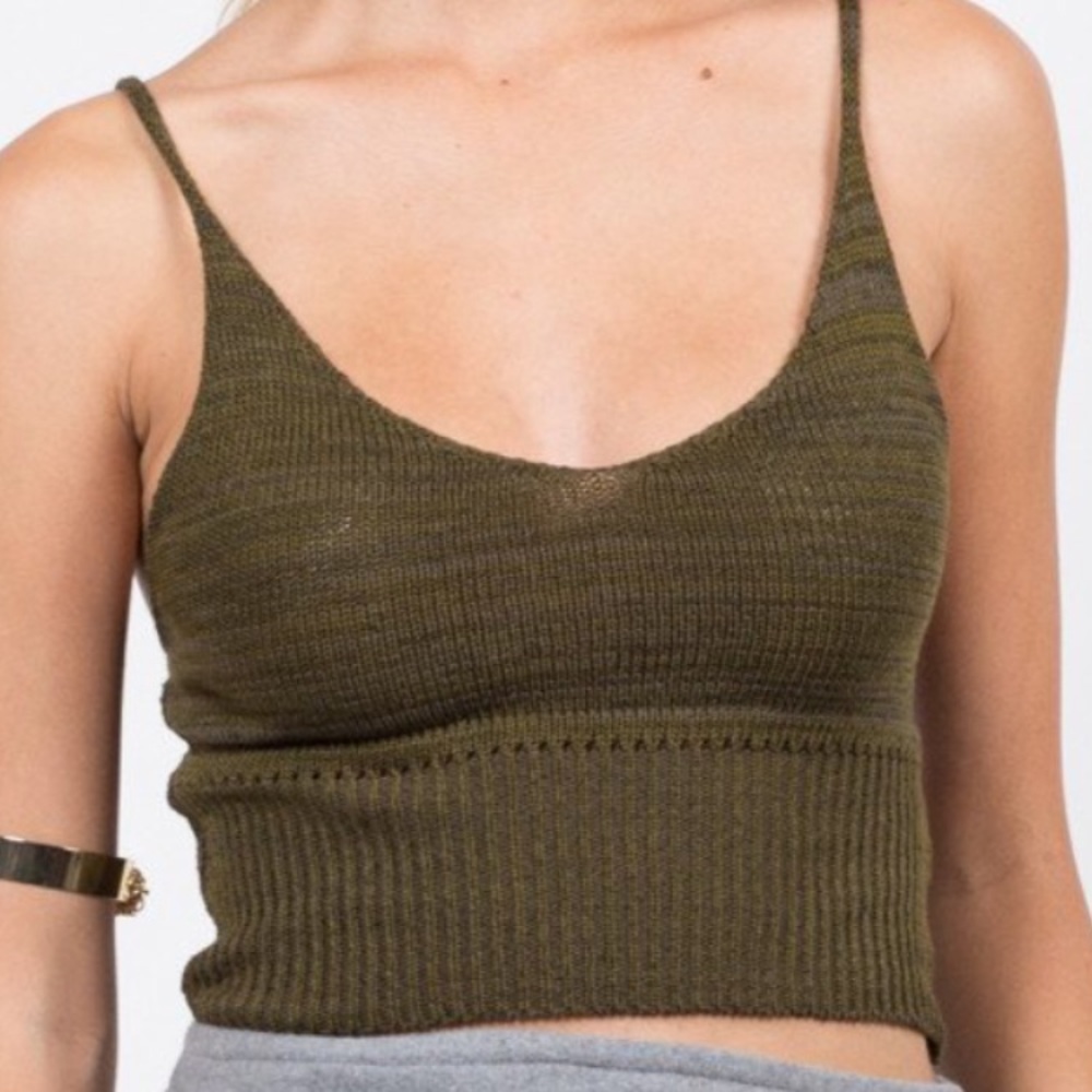 A’gaci knit bralette top